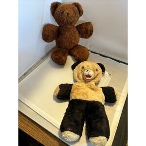 Vintage 12” Brown Ideal Bear Rubber Snout + Another FOR RESTORATION